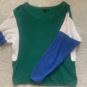 Color Block Knit Sweater